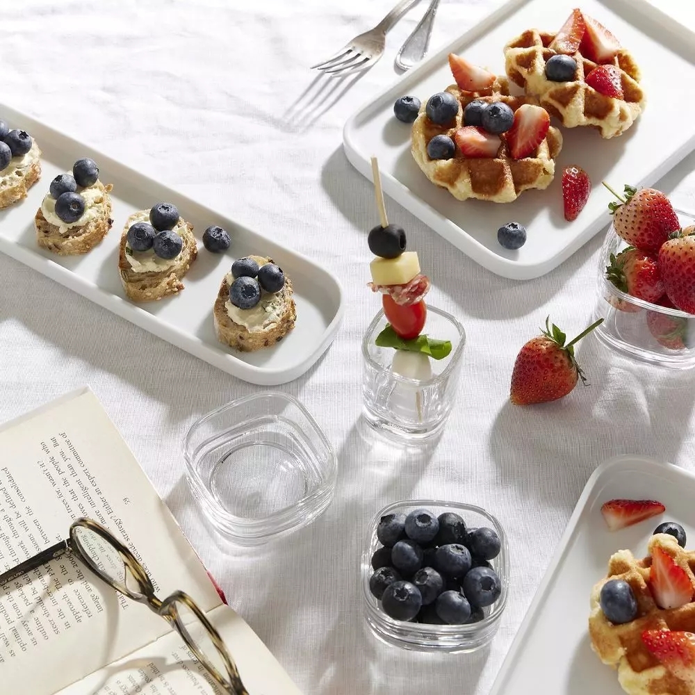 Ocean Verrine系列 玻璃碗 小菜碟  長瓷盤 長方瓷盤 /1入