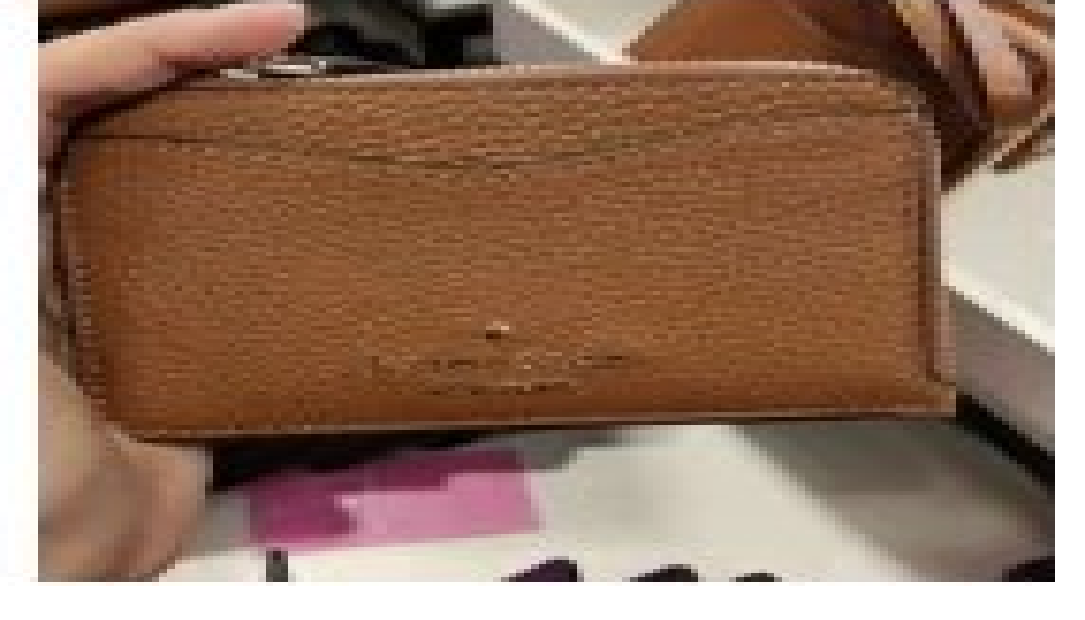 [S] KATE SPADE WLR00398 LEILA PEBBLED LEATHER SMALL CARD HOLDER,WARM GINGER, 767883201145 (SKS281)