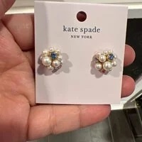 [S] KATE SPADE k9180 PEARL CAVIAR EARRING,CREAM MULTI, 196021117251 (SKS292)
