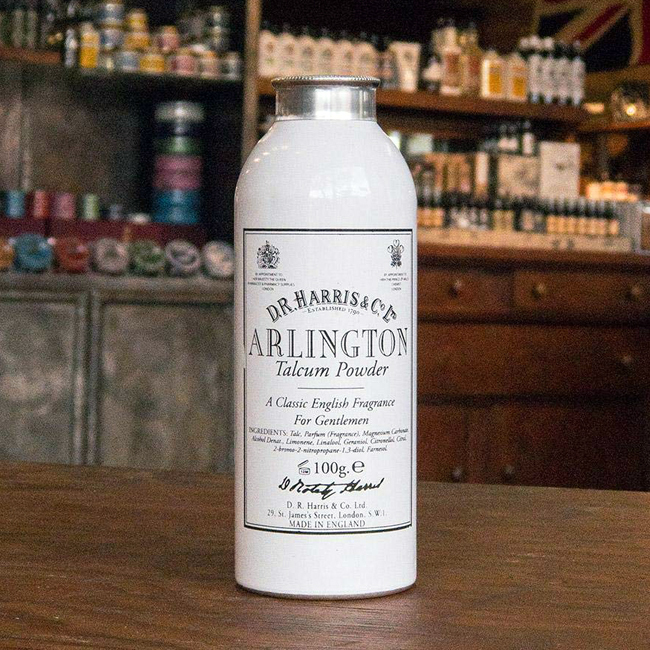 英國 D.R. Harris - 雅靈頓 爽身粉（佛手柑麝香）