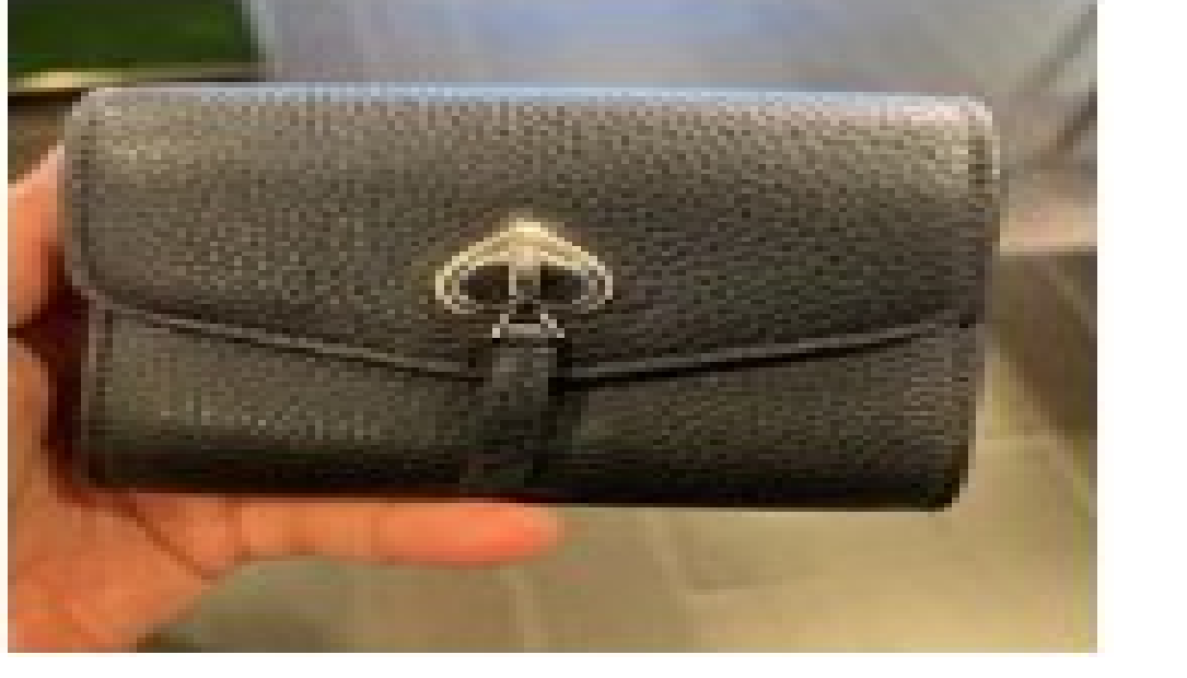 [S] KATE SPADE K6026 MARTI PEBBLED LEATHER SM FLAP WALLET,BLACK, 196021022623 (SKS297)