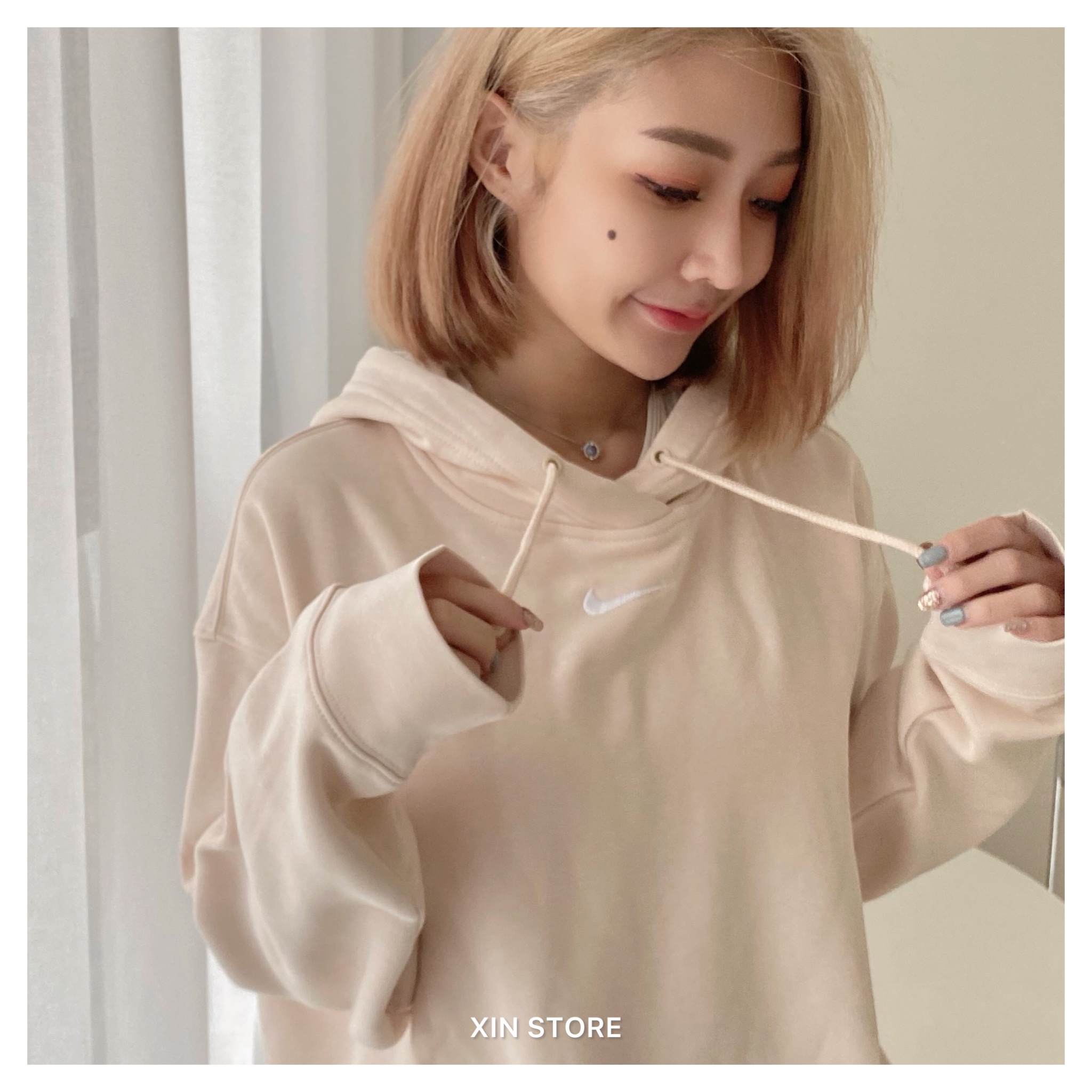 【現貨】Nike NSW Hoodie 小勾 單勾 Logo 刺繡 抽繩 內刷毛 連帽長袖 帽Tee