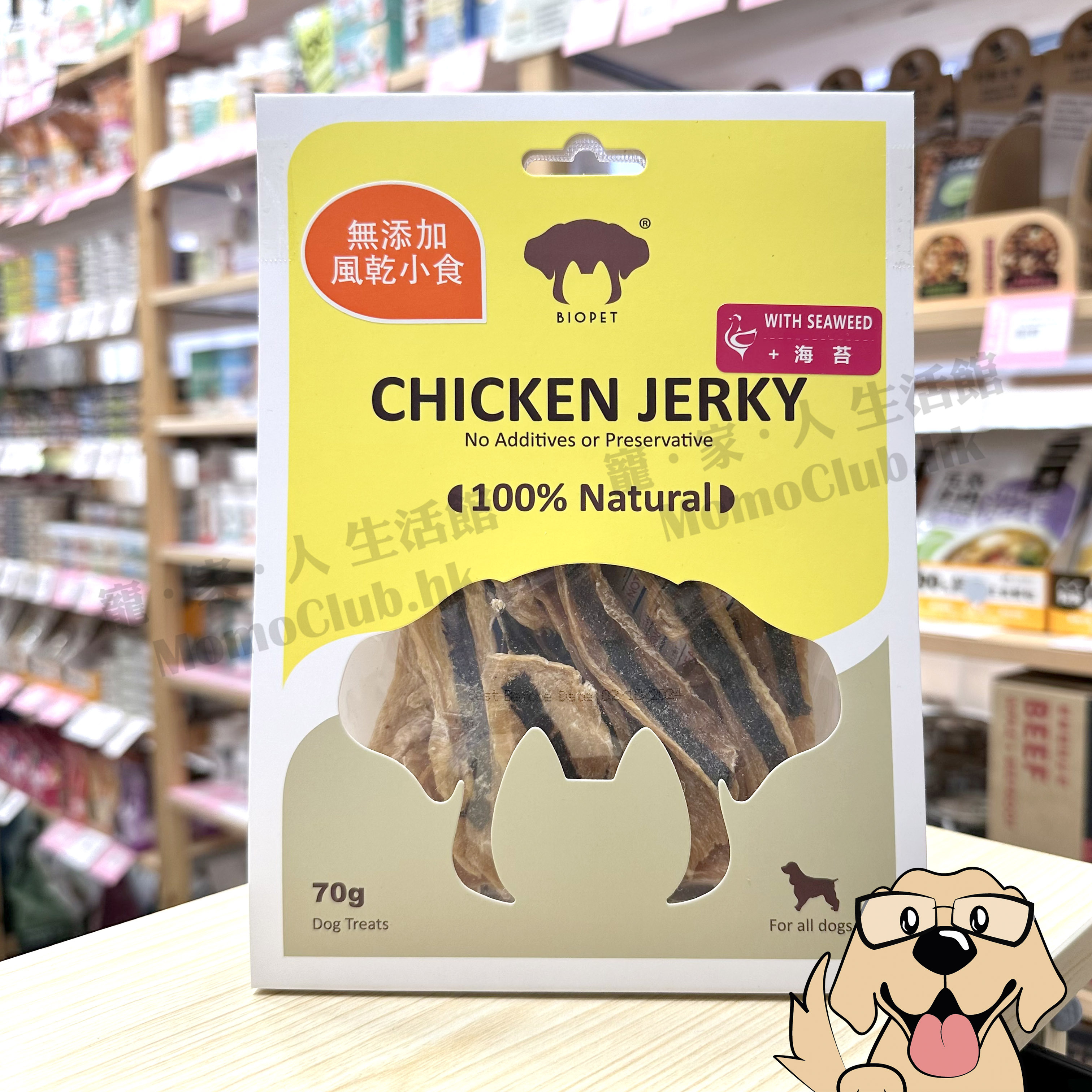 Biopet - 風乾海苔雞肉片 70g