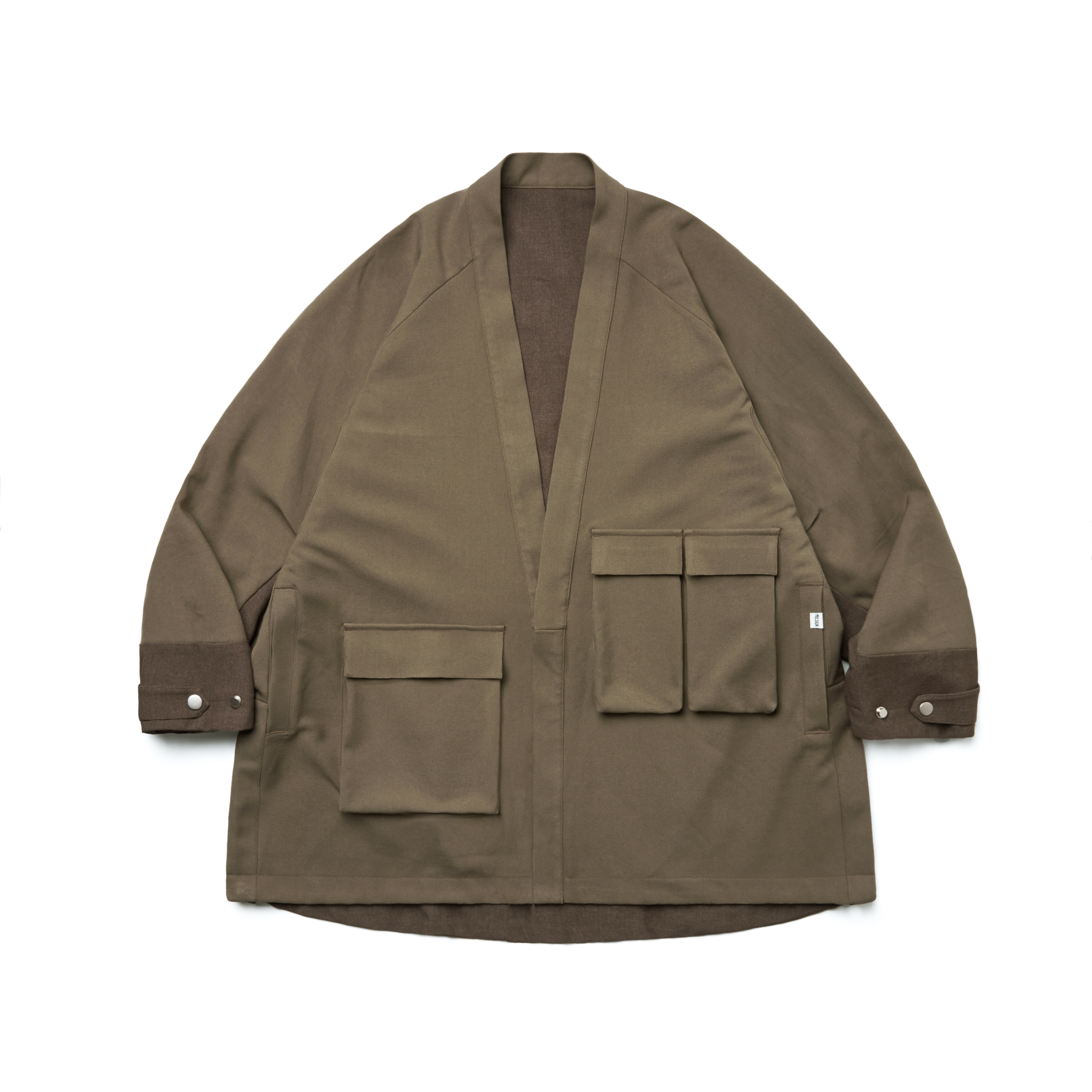 MELSIGN - 2-way Functional Kimono Overcoat - Khaki