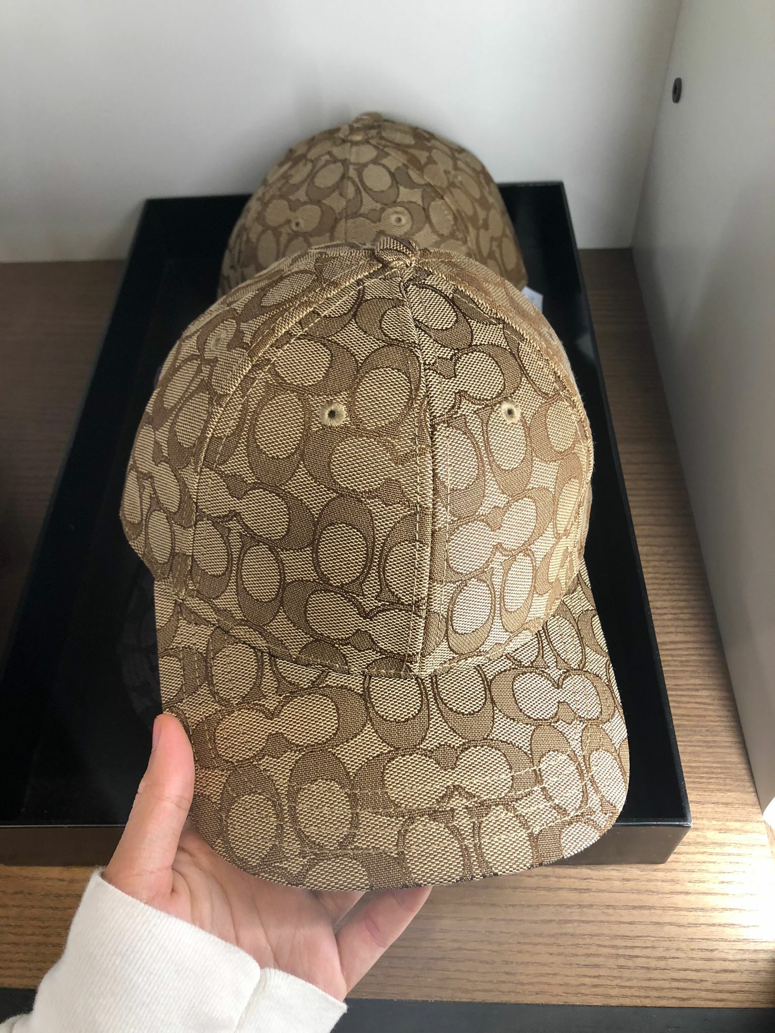 [S] COACH SIGNATURE JQD HAT,KHAKI, 193971954424 (SCO132)