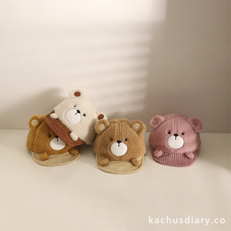 little bear毛絨絨保暖帽