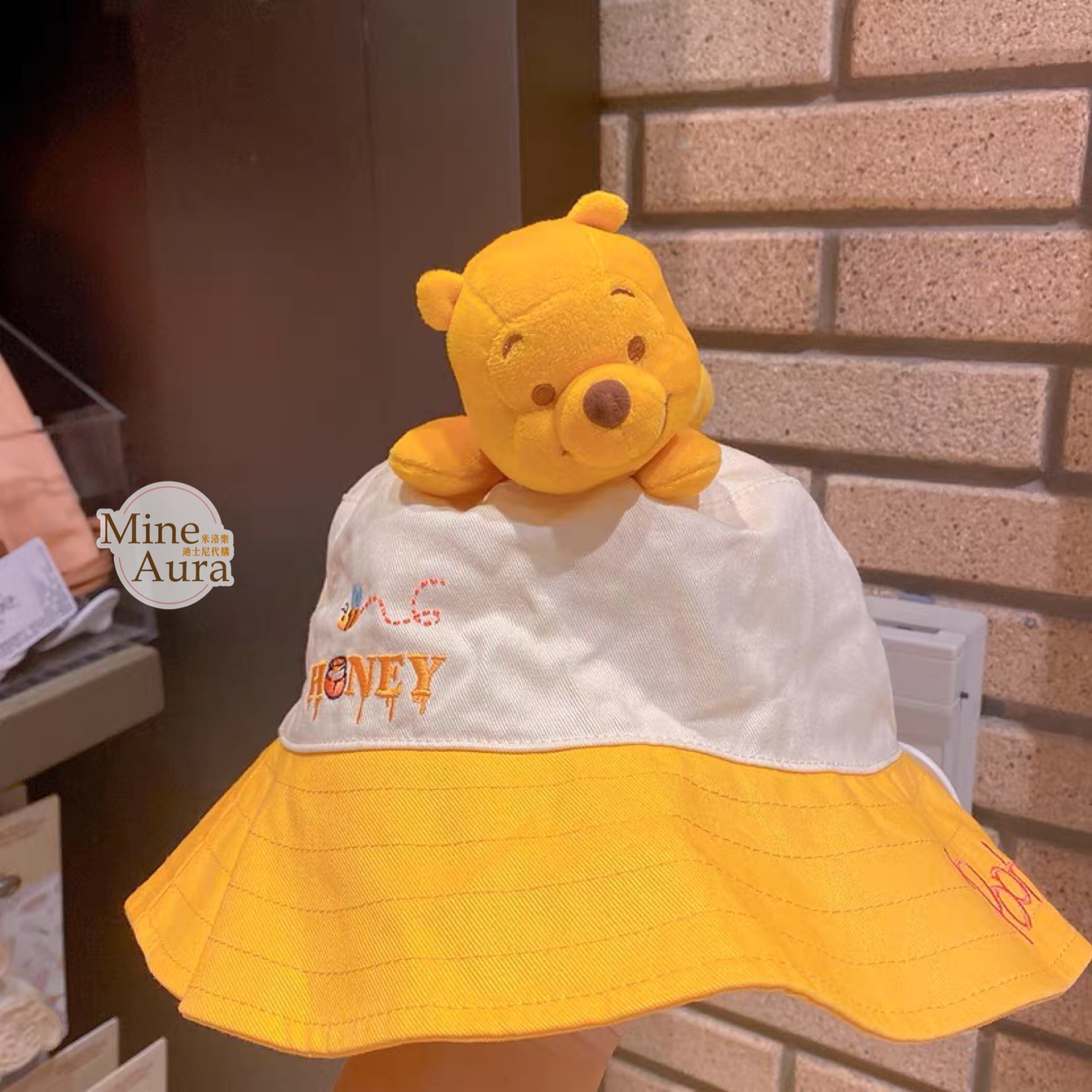 小熊維尼 Winnie the Pooh 趴趴 造型 漁夫帽 帽子 -上海迪士尼樂園