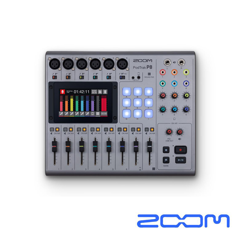 ZOOM PodTrak P8 旗艦級 Podcast 錄音座