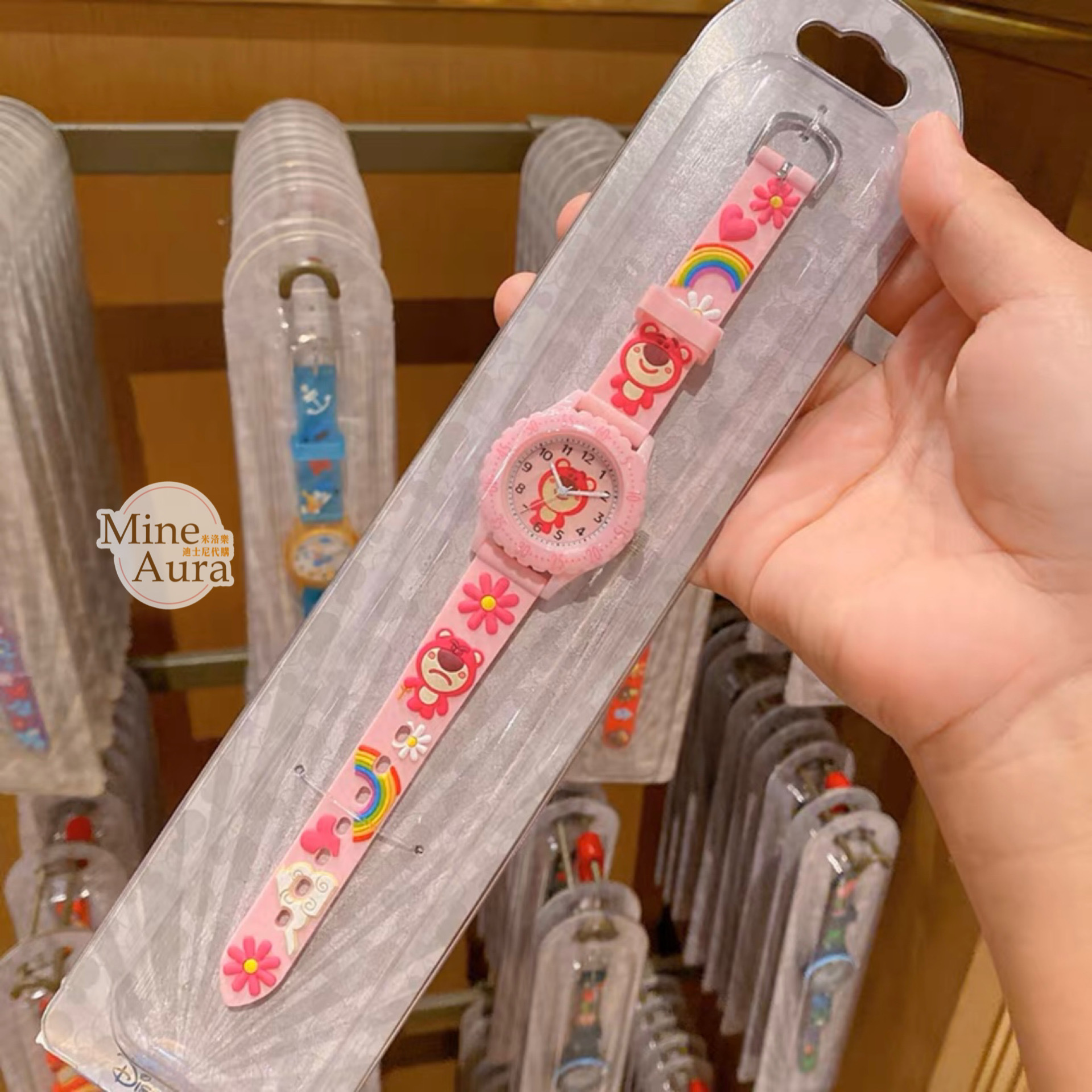 熊抱哥 Lotso 粉色錶帶 兒童 手錶 玩具總動員 Toy Story -上海迪士尼樂園