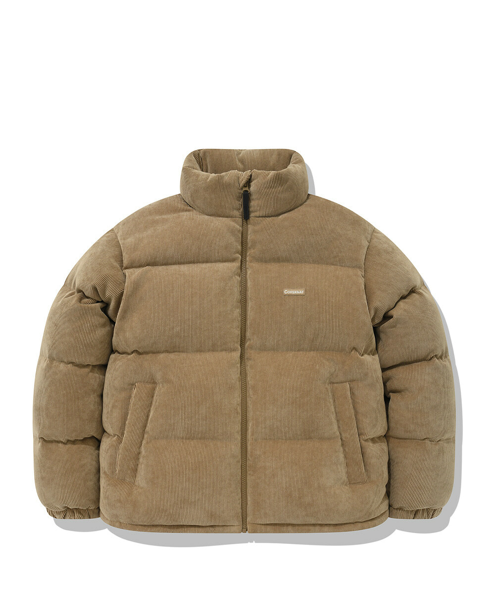 COVERNAT  RDS 燈芯絨 Civic 羽絨 短版 外套 夾克 米色