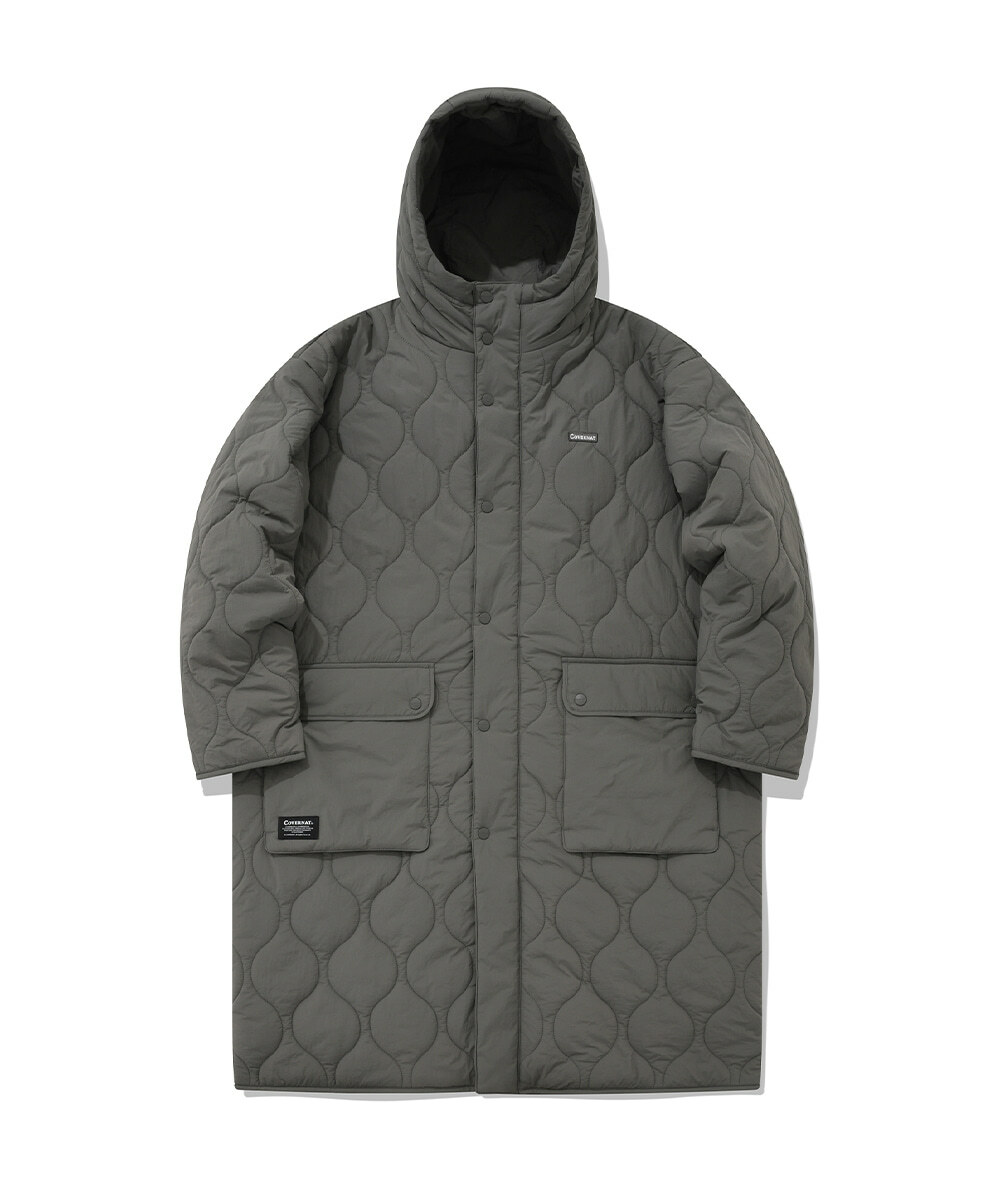 【吉米.tw】韓國代購 COVERNAT  M-51 魚尾 口袋 長版大衣 外套 夾克 黑色 Oct+