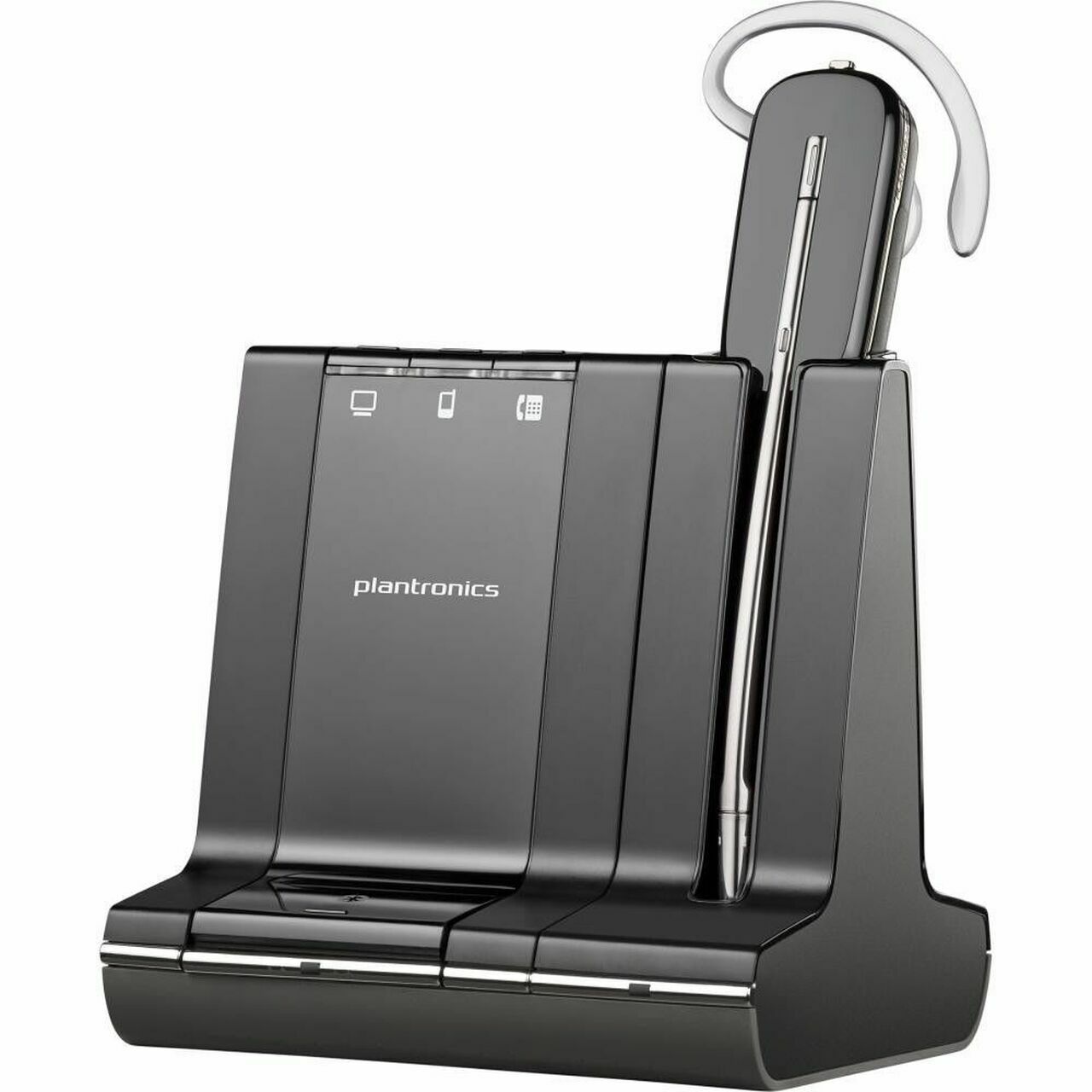 Poly Savi S8245 Office 3-in-1 wearing style Convertible, Connects to Desk phone / PC (USB-A ) & Mobile (Bluetooth) Formerly Plantronics & Polycom included on site installation service