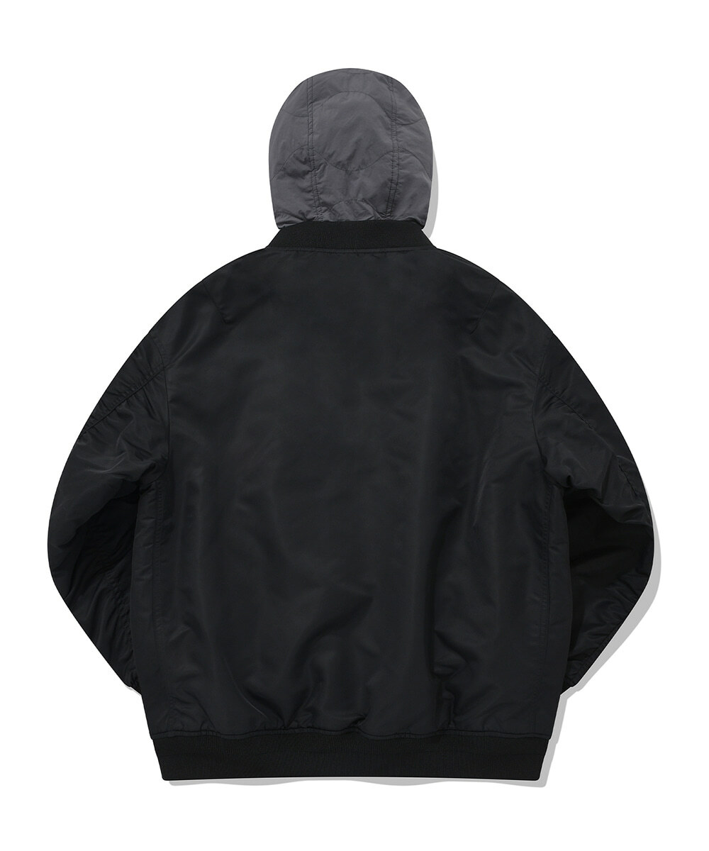 COVERNAT 雙面絎縫 MA-1 連帽 外套 夾克 深灰色