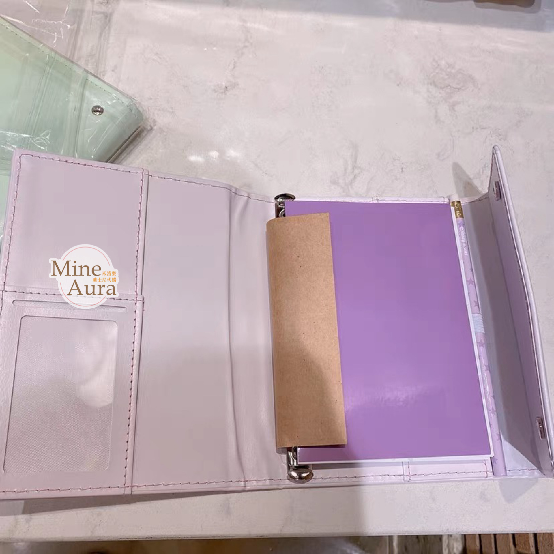 史黛拉露 星黛露 StellaLou 紫色皮質 筆記本 記事本 手帳本 -上海迪士尼樂園