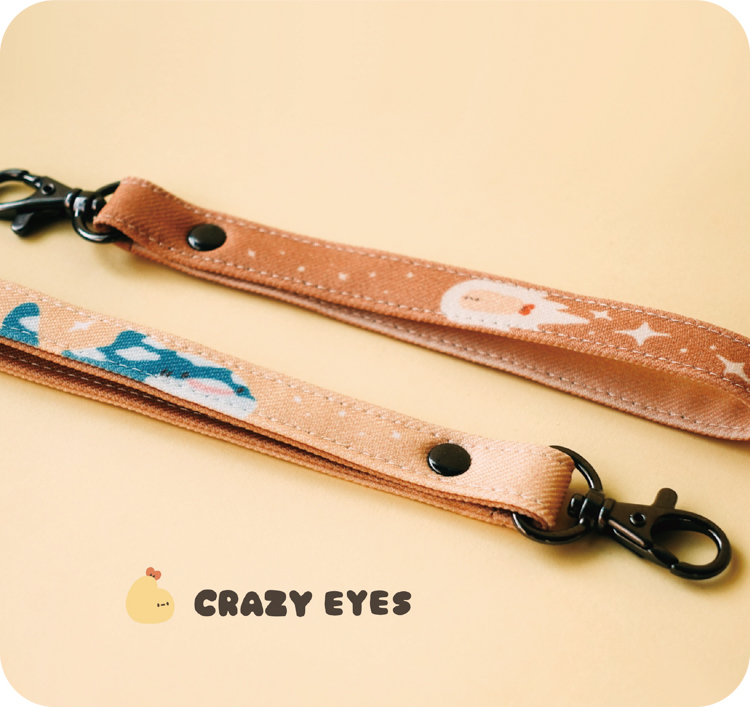 Crazy eyes 瘋狂眼珠｜手繩吊飾｜炸蝦