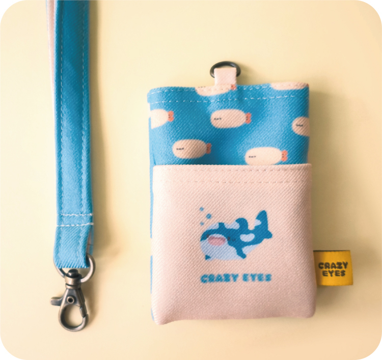 Crazy eyes 瘋狂眼珠｜證件卡套｜鯨鯊