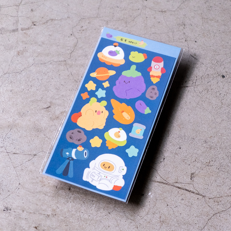 Crazy eyes 瘋狂眼珠｜長貼紙｜宇宙探險