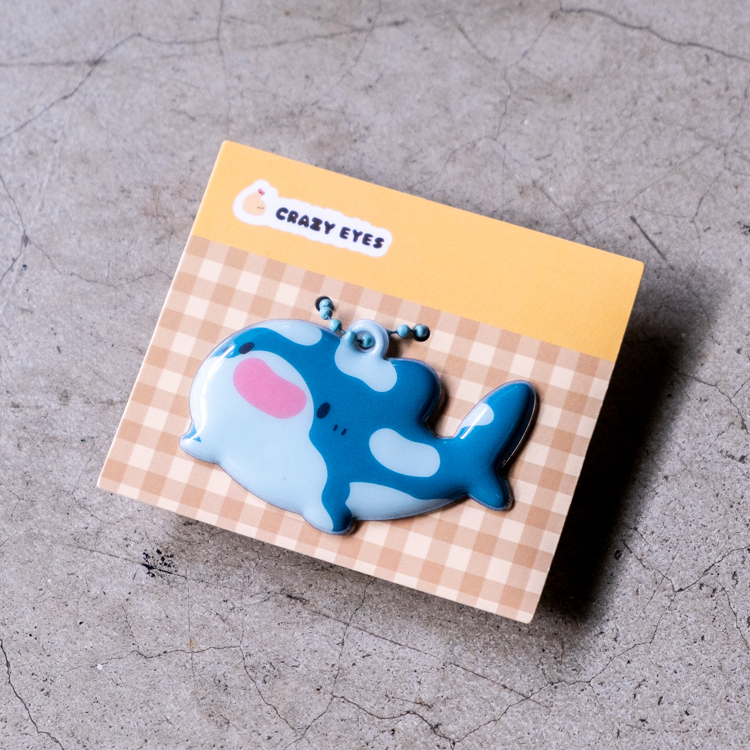 Crazy eyes 瘋狂眼珠｜泡泡吊飾｜鯨鯊