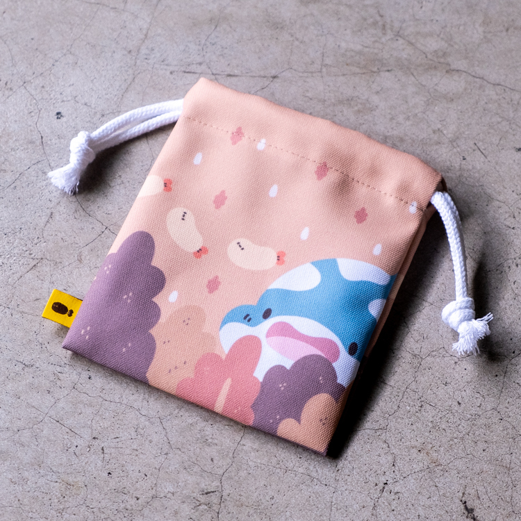 Crazy eyes 瘋狂眼珠｜束口袋｜鯨鯊秋日