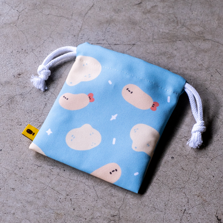 Crazy eyes 瘋狂眼珠｜束口袋｜柚子炸蝦