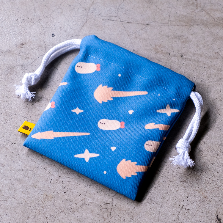 Crazy eyes 瘋狂眼珠｜束口袋｜炸蝦隕星