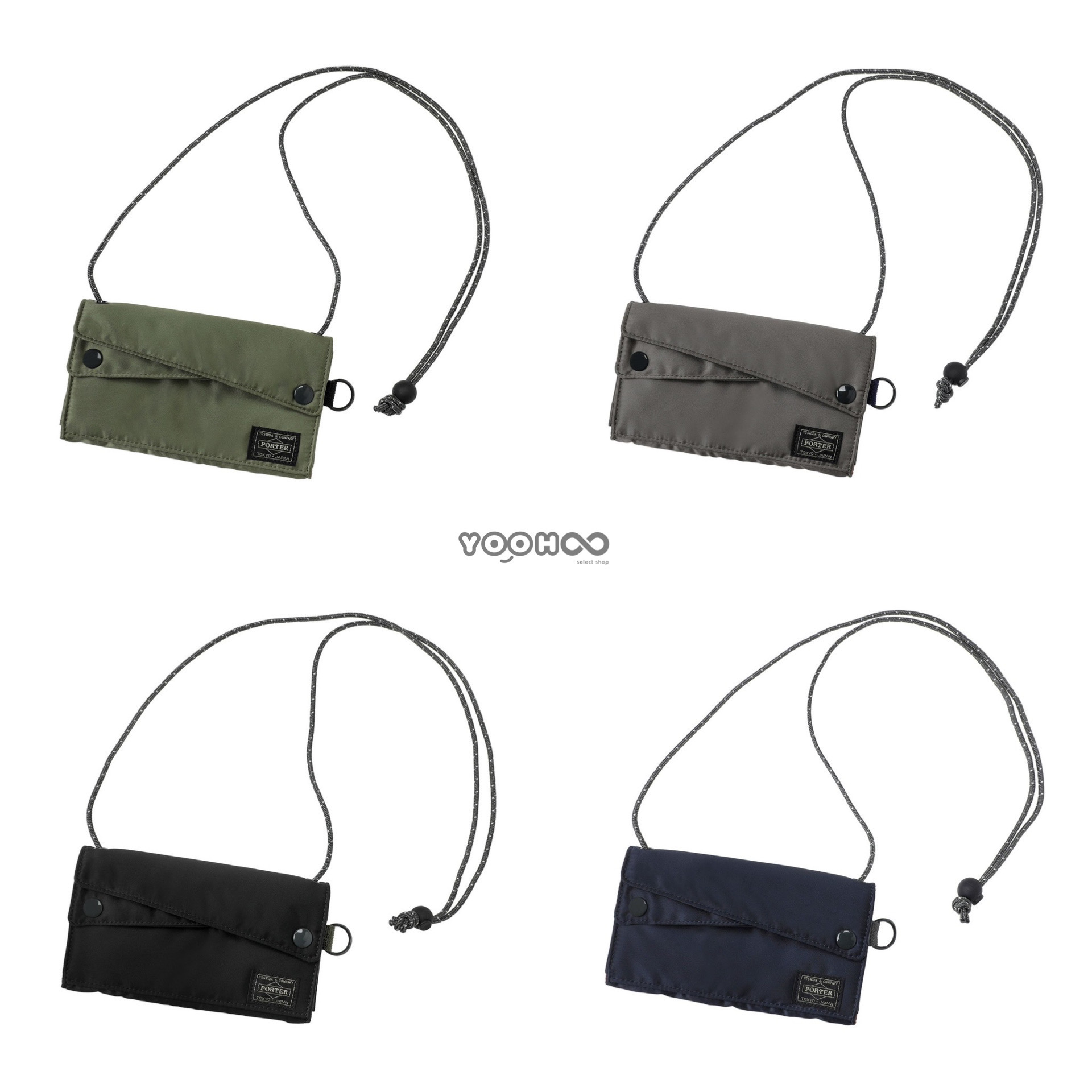 預購┃日本製 吉田 YOSHIDA PORTER PX TANKER SLING PURSE(L) 尼龍 掛脖 長夾 錢包