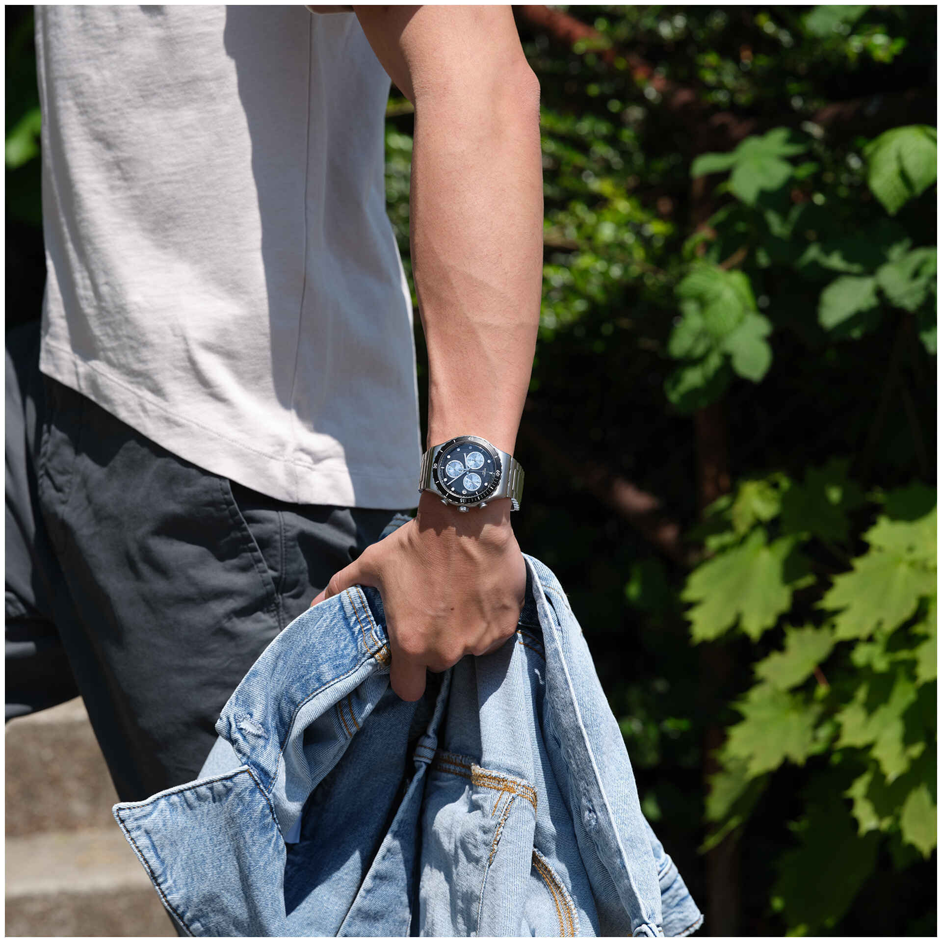 【Swatch】NEW IRONY CHRONO YVS487G 43mm 現代鐘錶