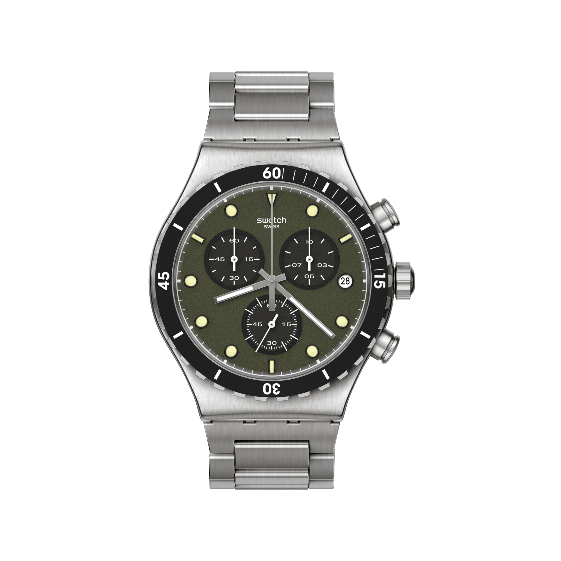 【Swatch】NEW IRONY CHRONO YVS488G 43mm 現代鐘錶