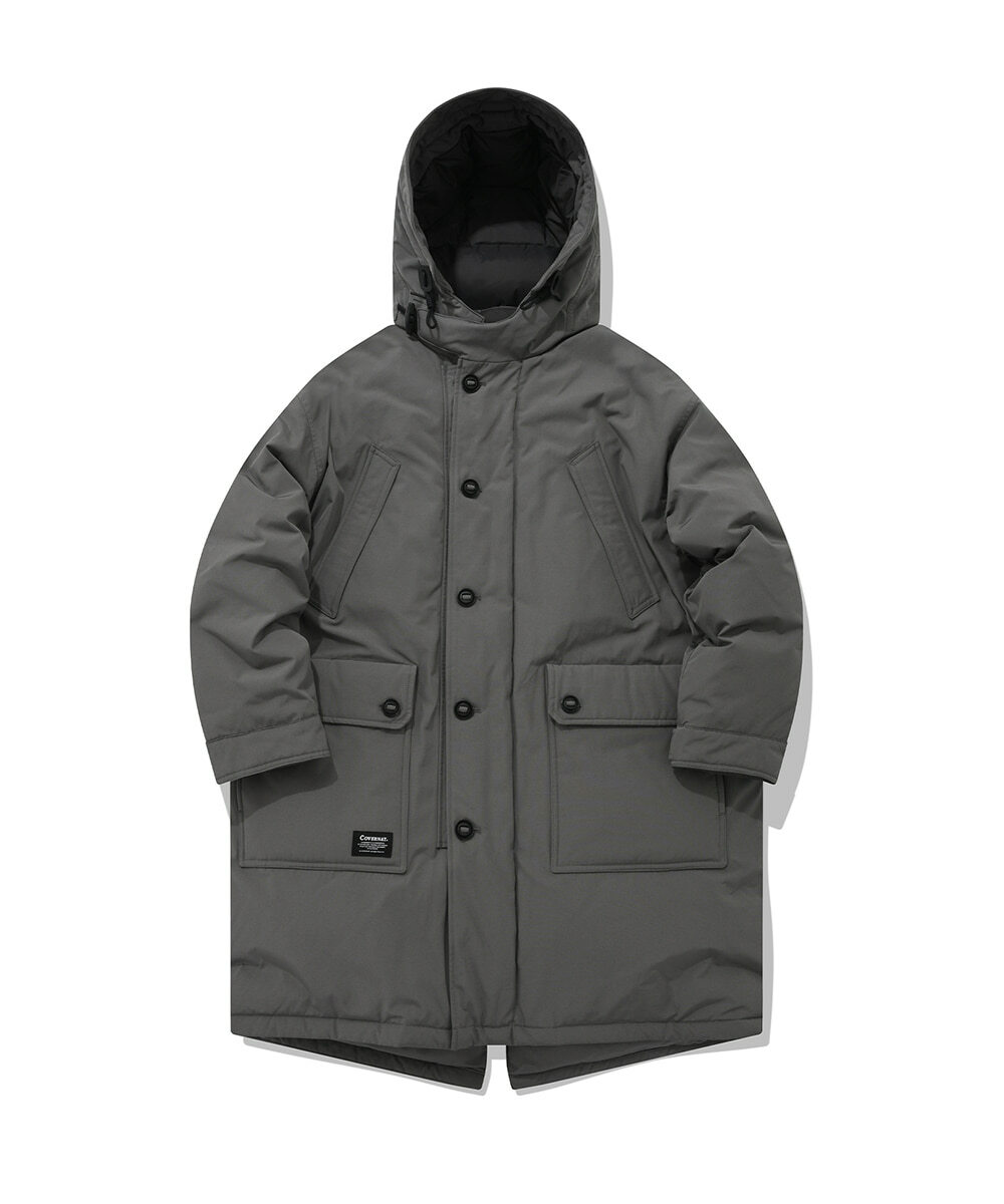 COVERNAT RDS Explorer 魚尾派克 長版外套 大衣 灰色
