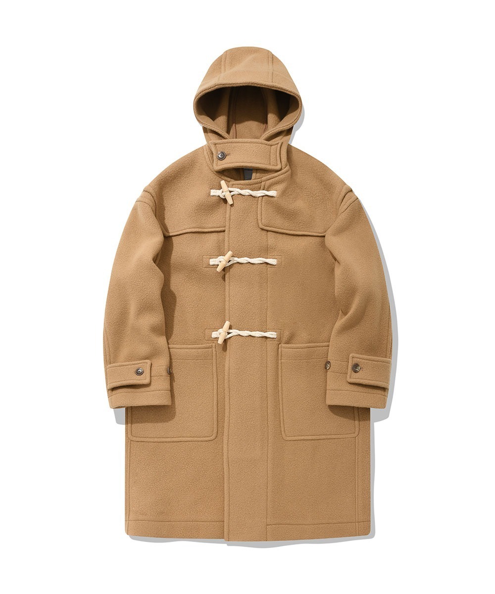 COVERNAT 羊毛 保暖 外套 大衣 米色