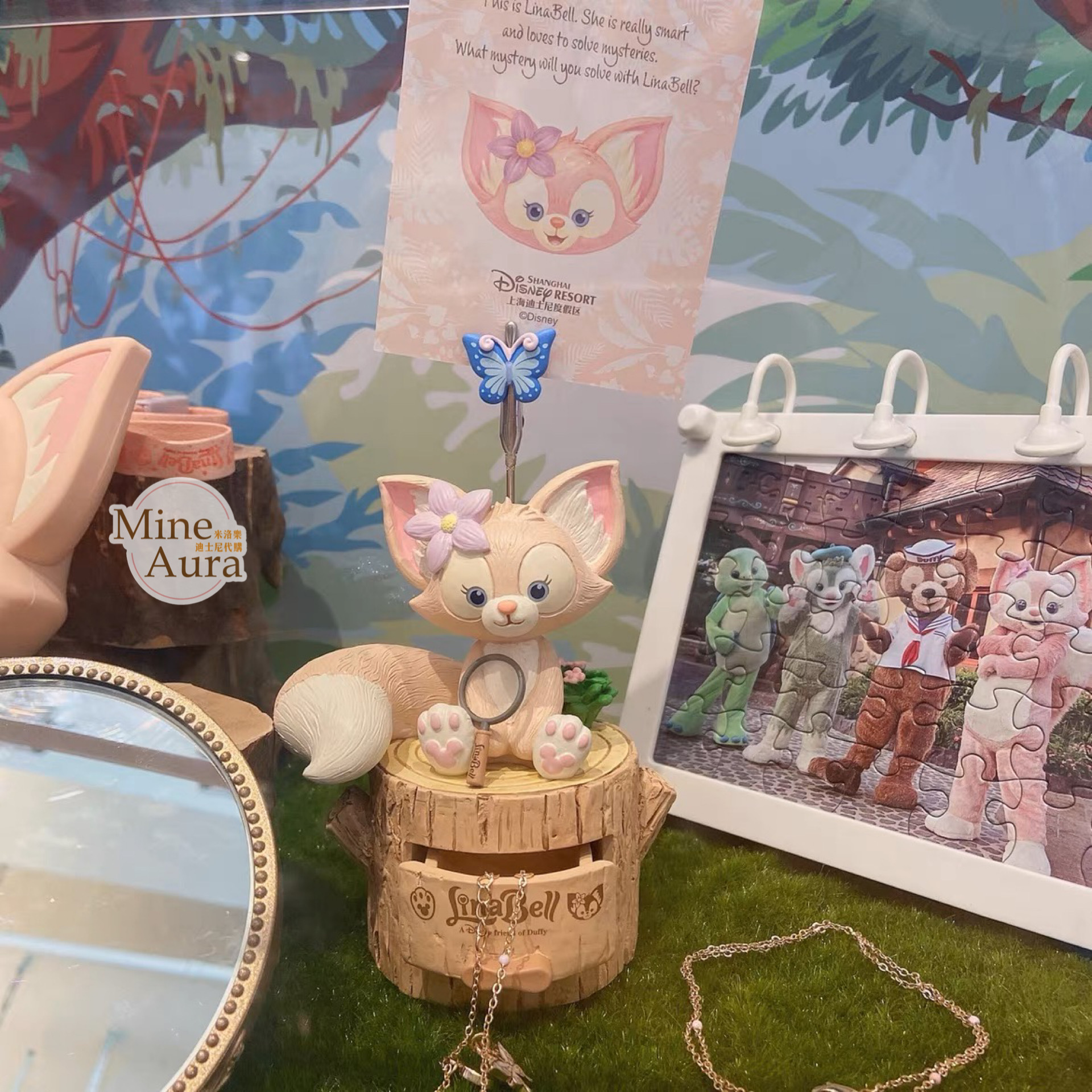 玲娜貝兒 LinaBell 造型相片夾 擺飾 -上海迪士尼樂園