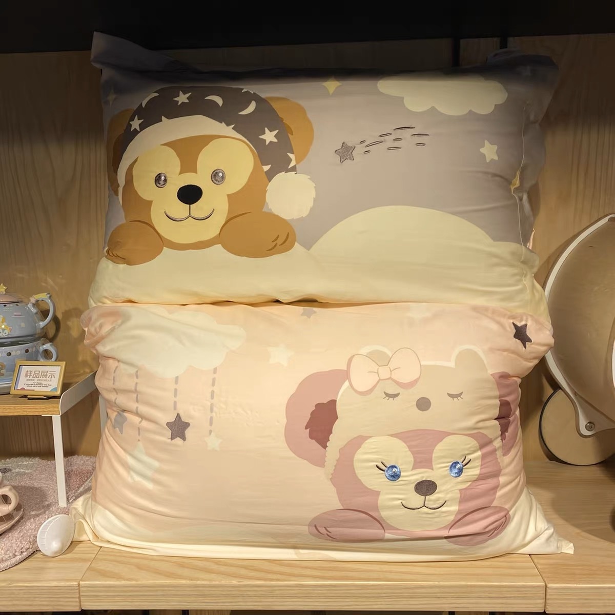 (現貨) 暖暖家居 達菲 Duffy 雪莉玫 ShellieMay 雙面圖案 枕頭套 寢具 -上海迪士尼樂園