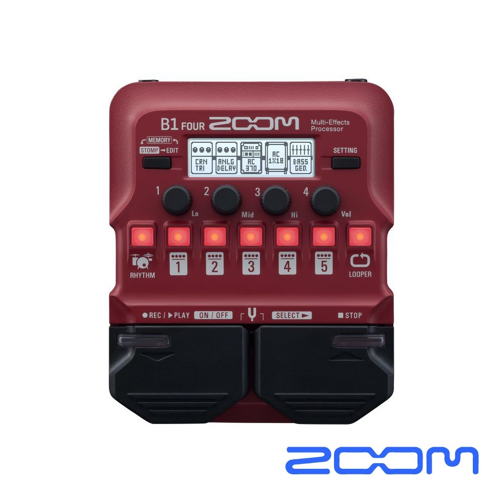 ZOOM B1 Four 貝斯綜合效果器