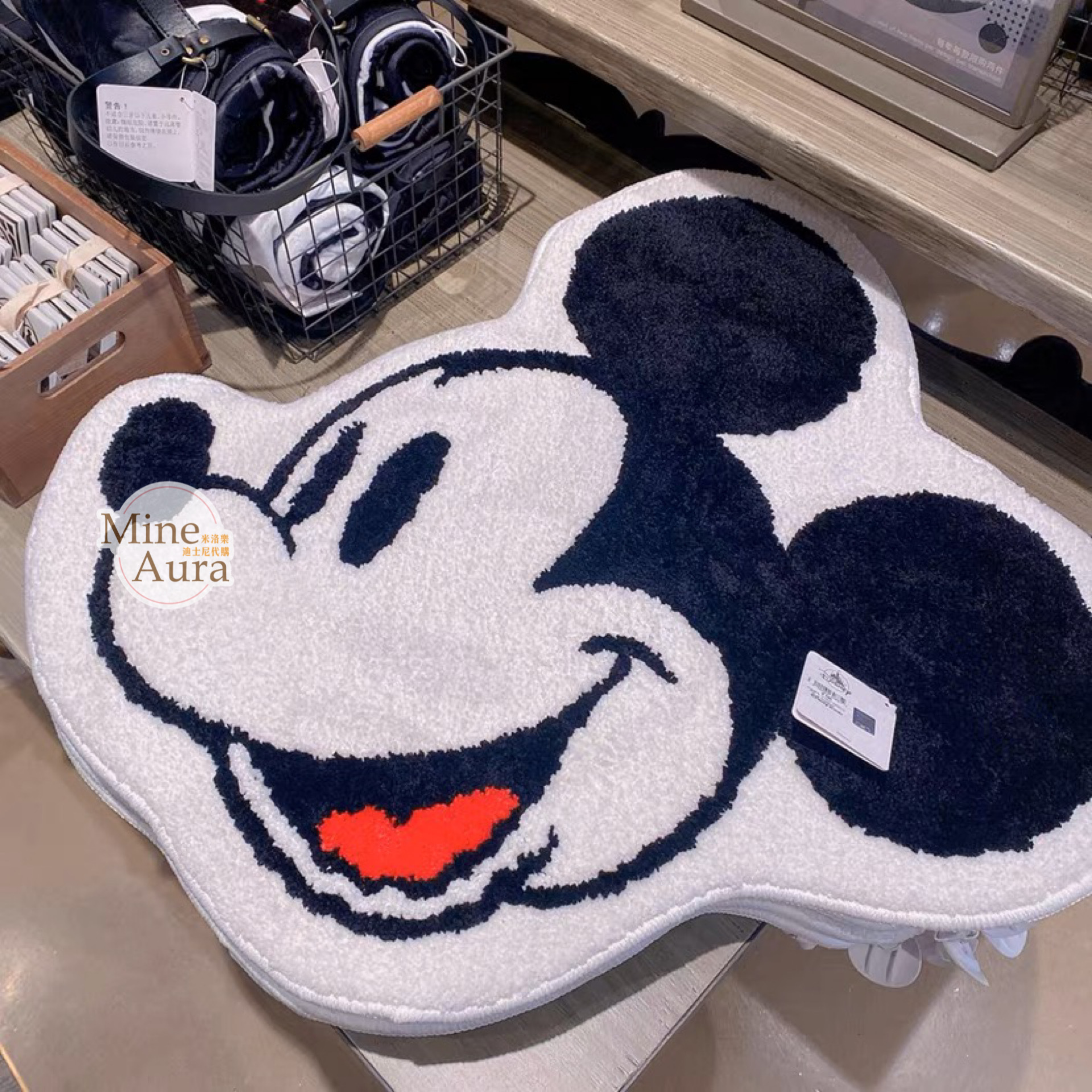 米奇 Mickey 大頭造型 地墊 -上海迪士尼樂園