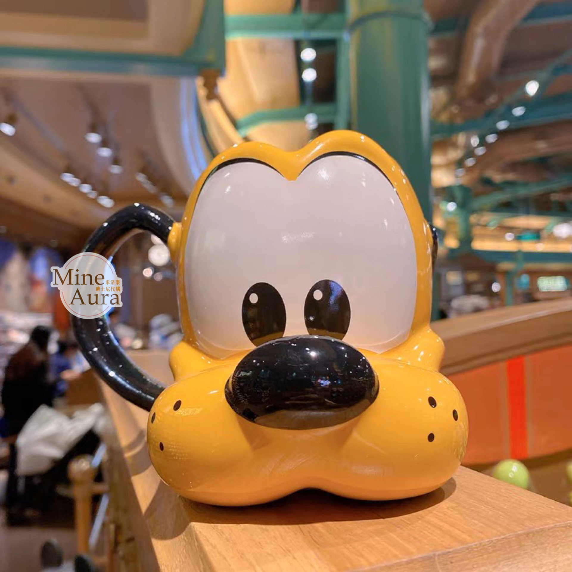 布魯托 Pluto 大頭造型 馬克杯 水杯 -上海迪士尼樂園