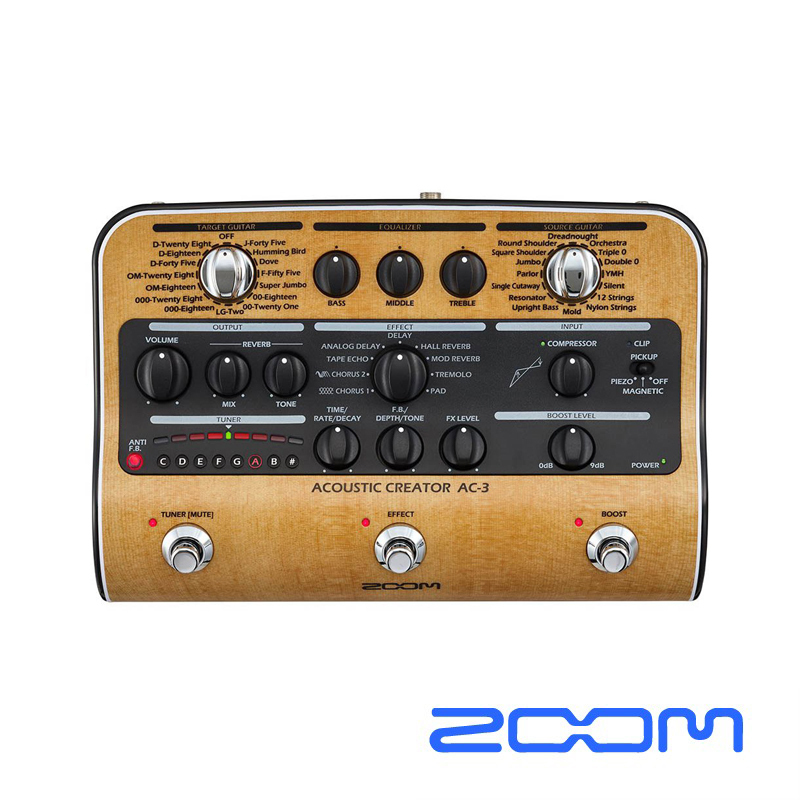 ZOOM AC-3 木吉他綜合效果器
