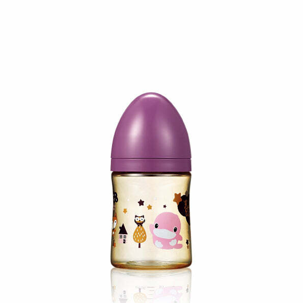 KUKU PPSU星燦寬口奶瓶 160ml-紫色