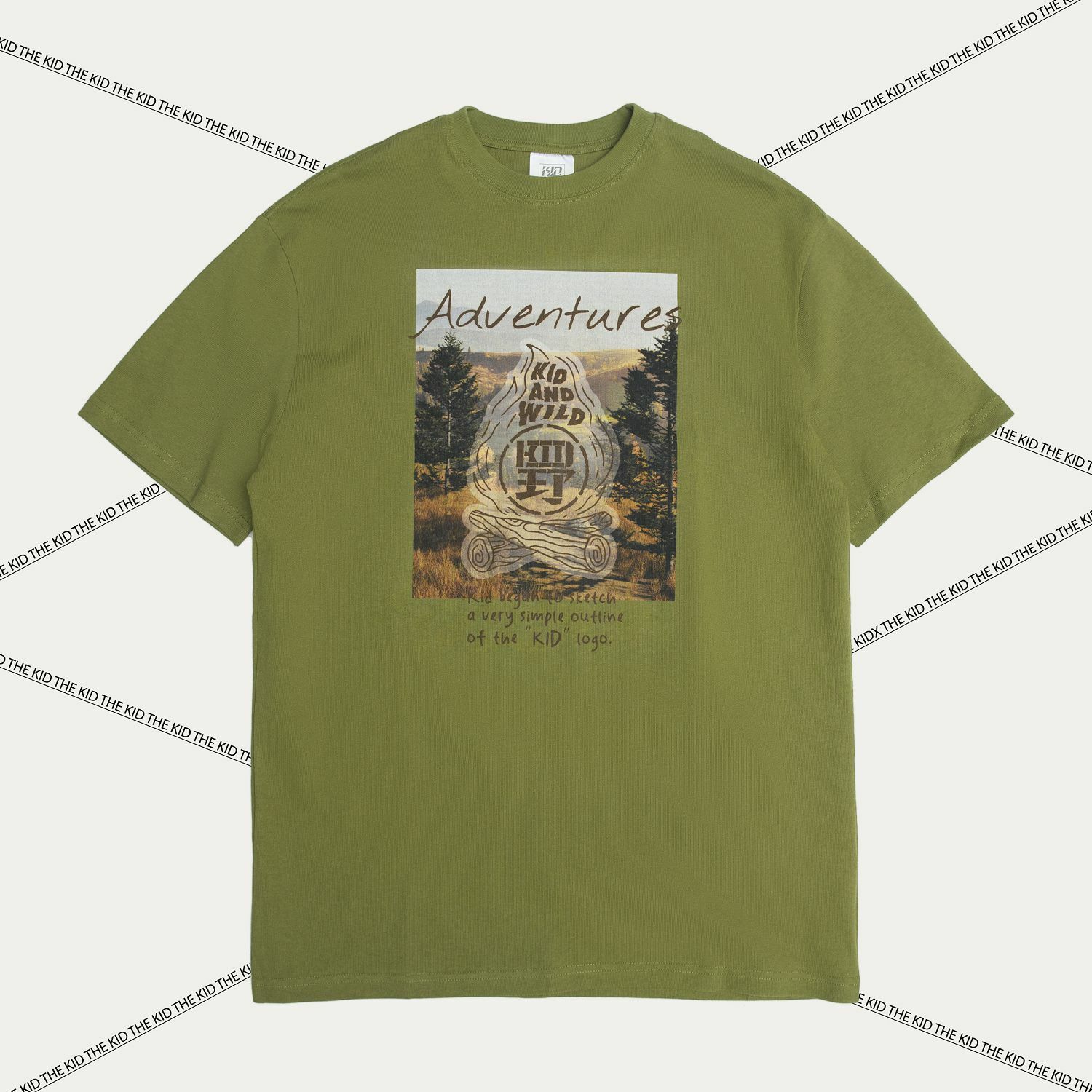 KID ® 營火相片短T 綠