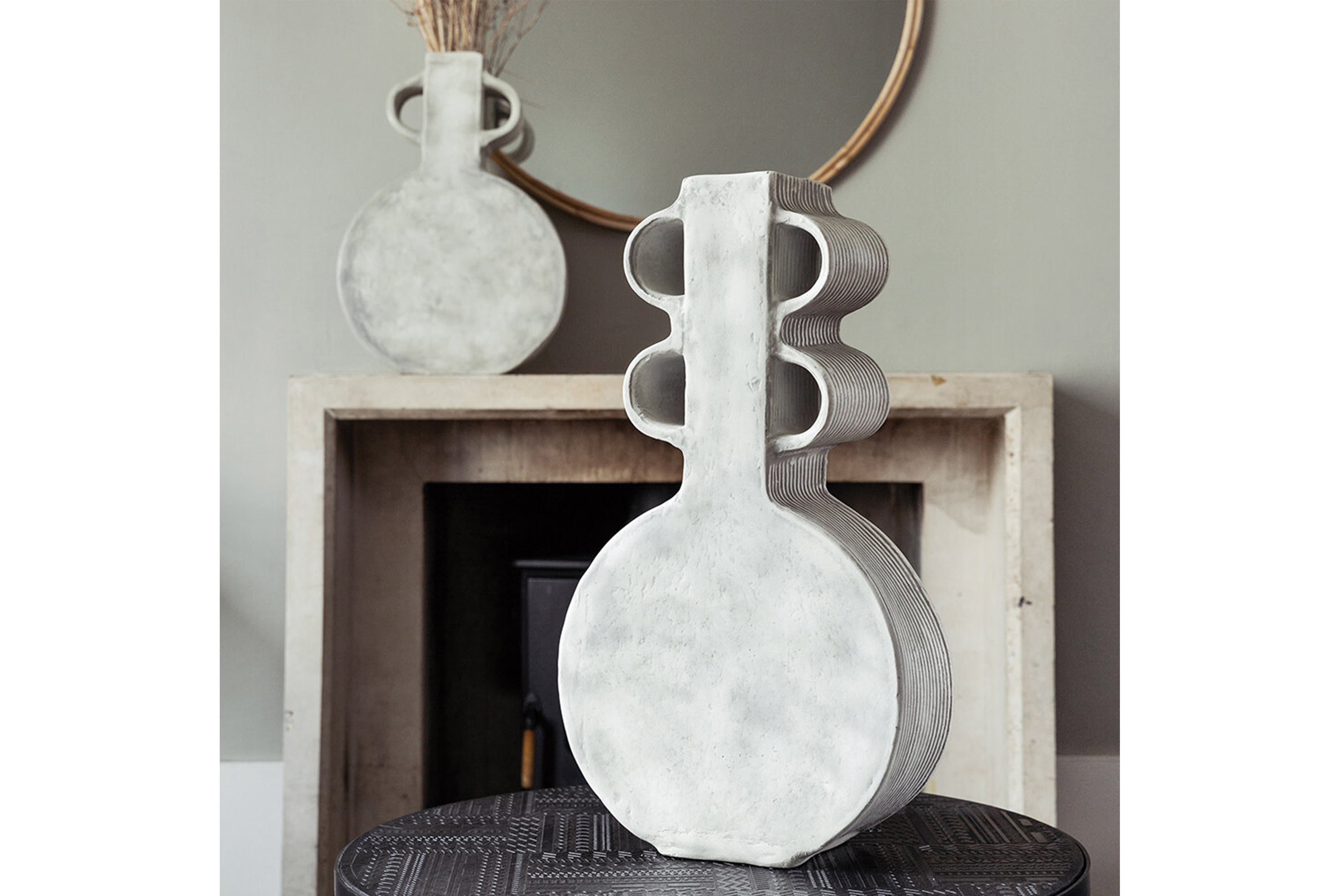 泥灰提琴落地花器 高／低