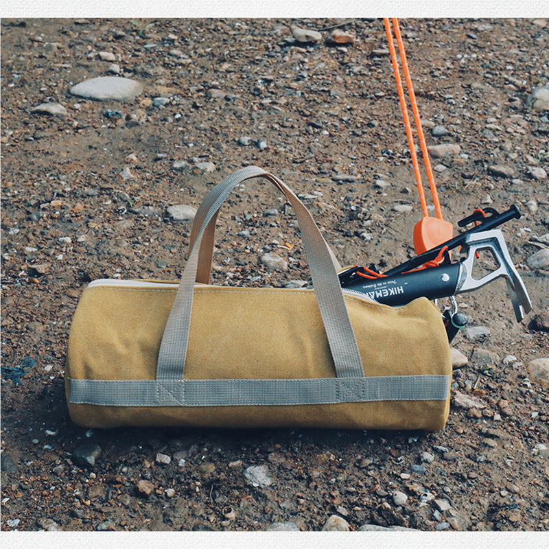 HIKINGMAN露營工具裝備帆布收納包 卡其 70CTV6900