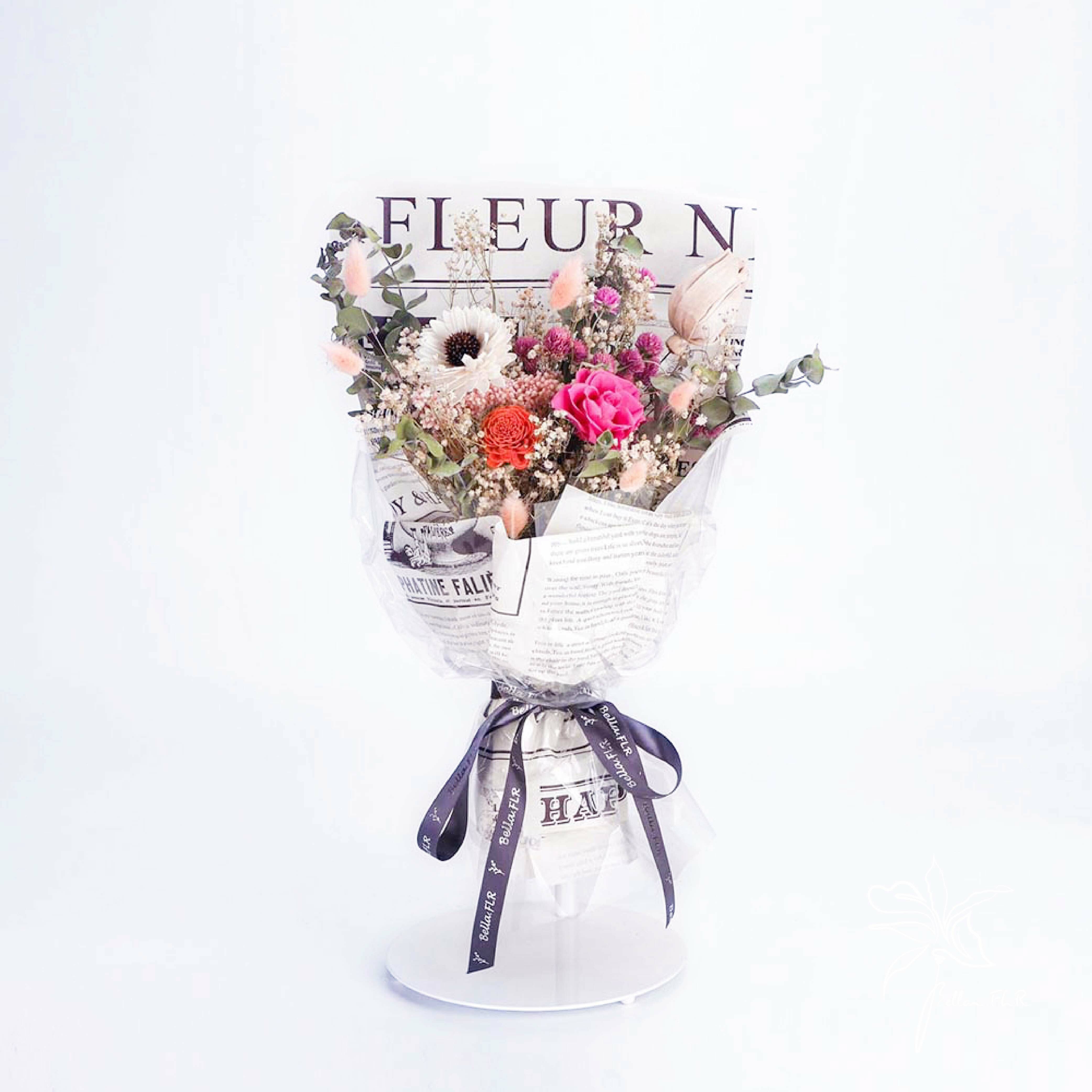 【南法香頌戀習曲】小型永生乾燥花束