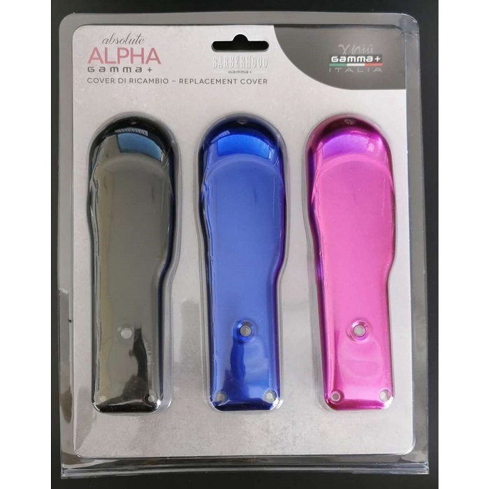 GAMMA+ ALPHA 理髮器 外殼上蓋三色組 (黑、粉、藍)