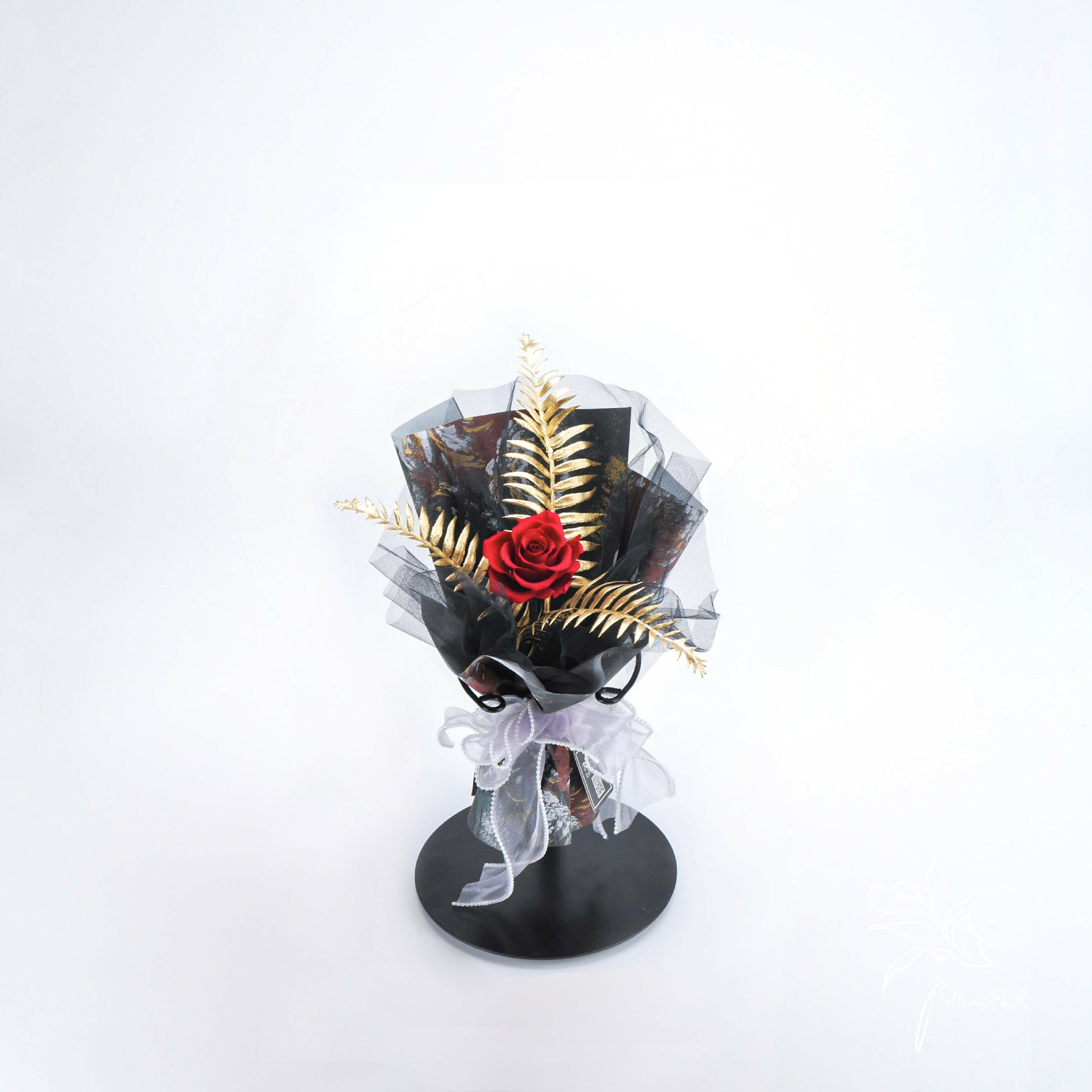 【你就是我的唯一】單朵永生玫瑰花束-兩色