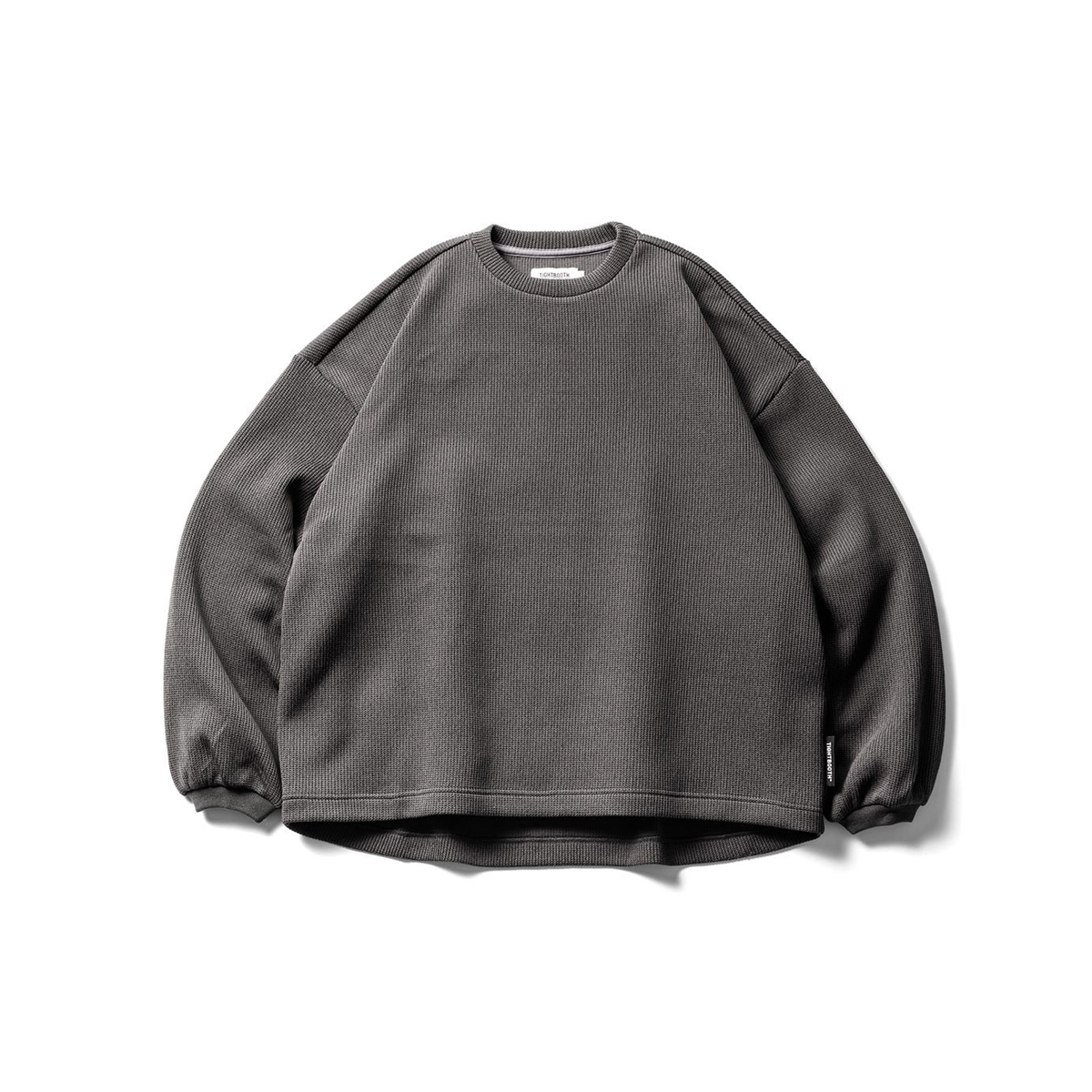 TIGHTBOOTH - Waffle Crew Knit - Charcoal