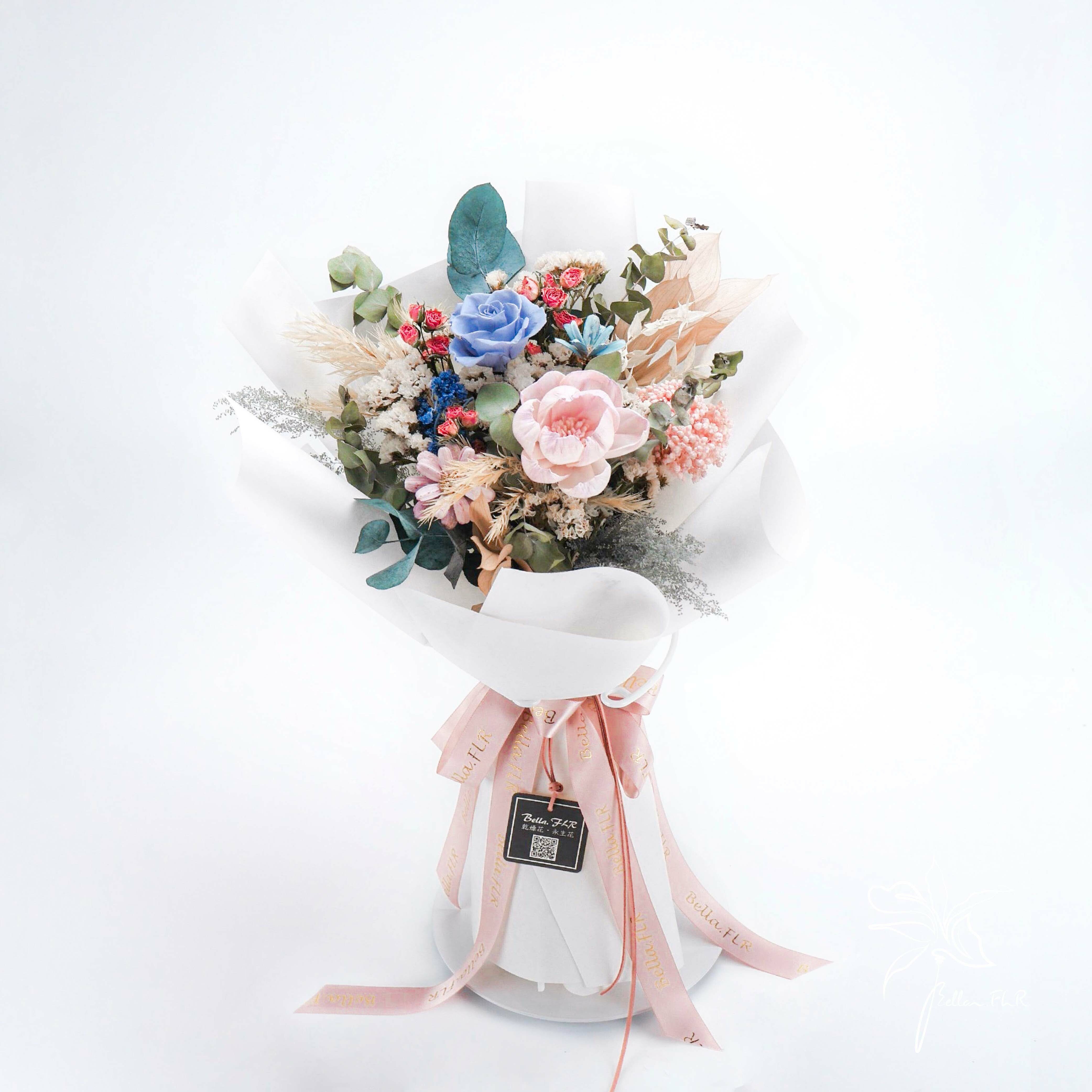 【愛在青空】中型永生乾燥花束