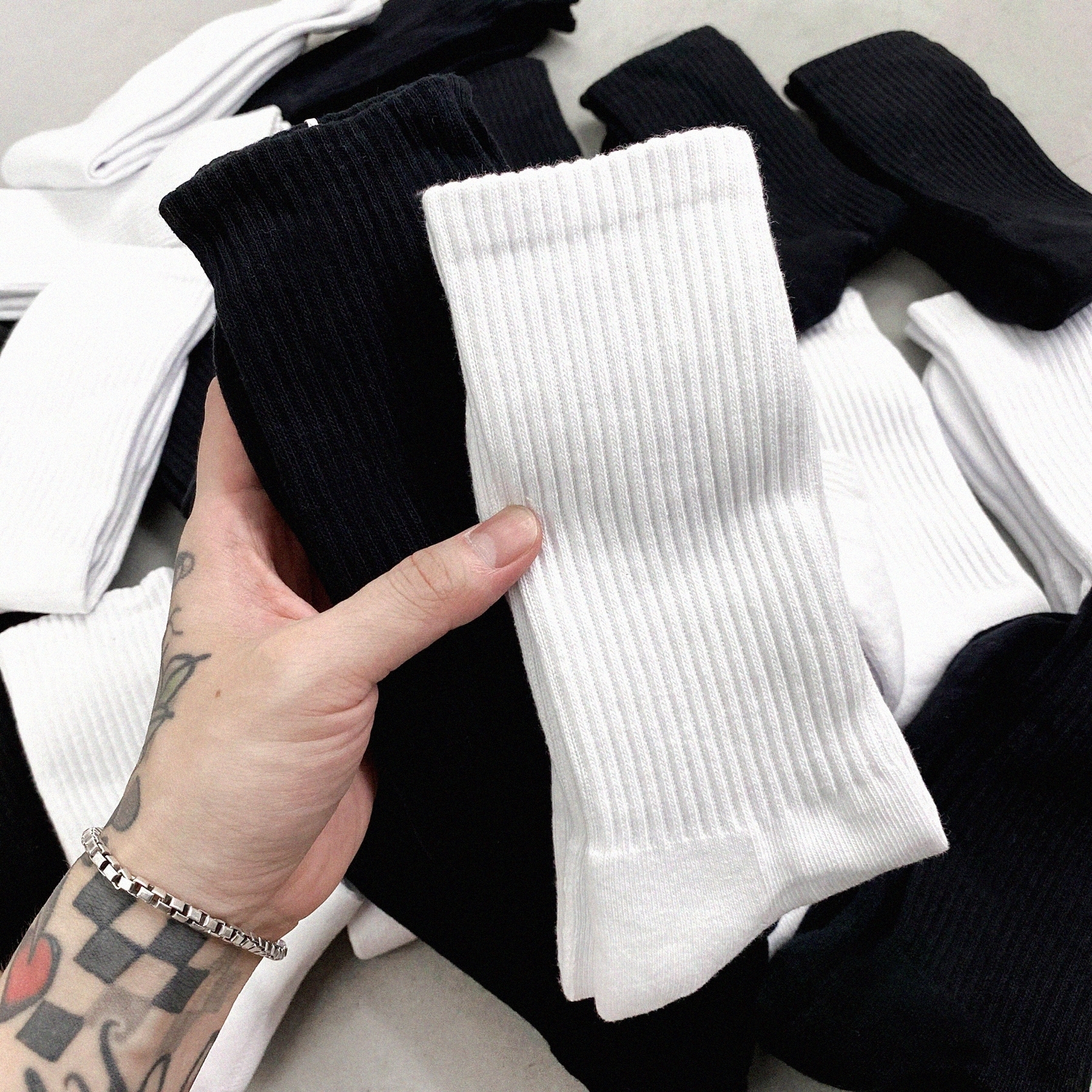 厚磅 長筒襪 素面 厚毛巾底 【 FUZY 】- G203044