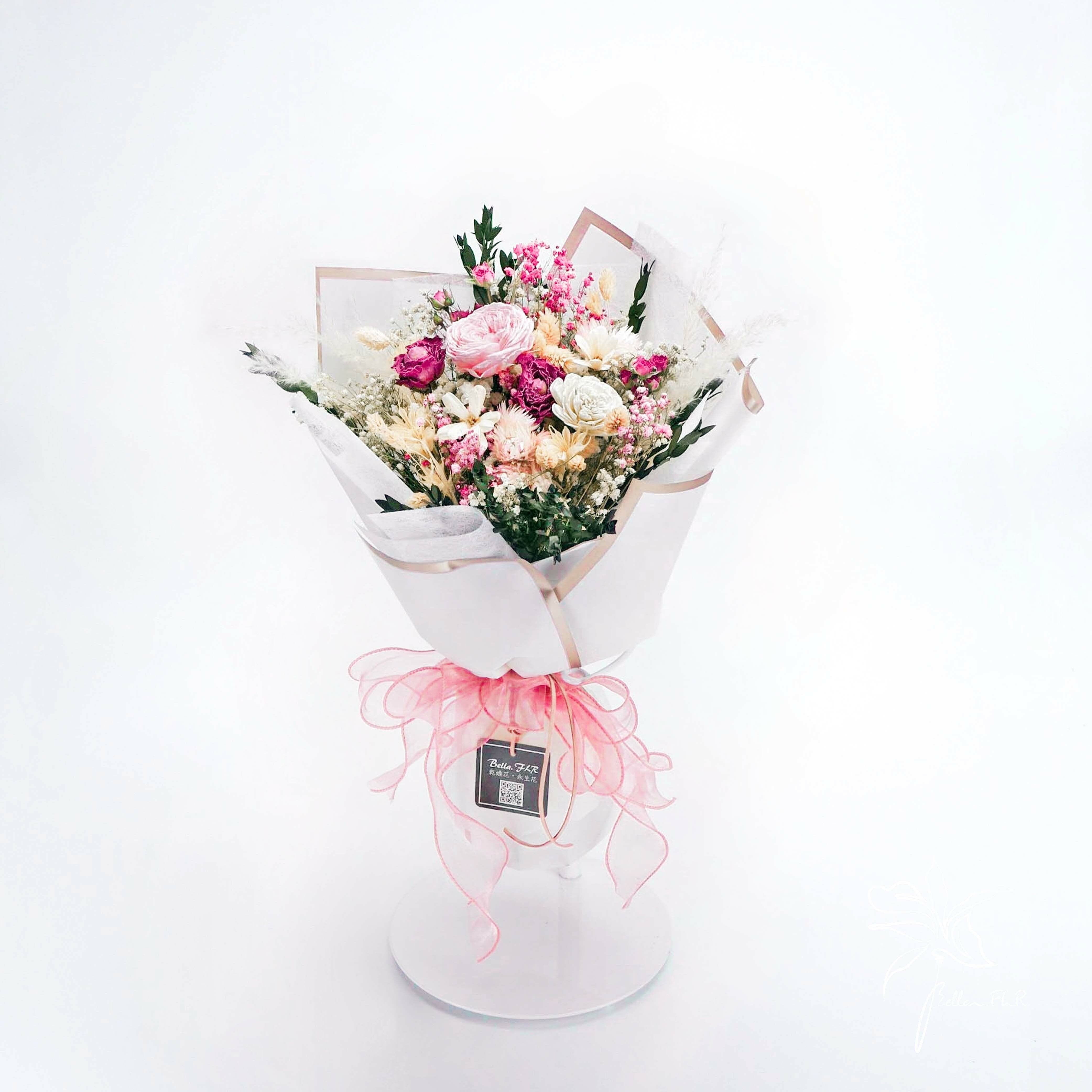 【溫柔情人】中型永生乾燥花束