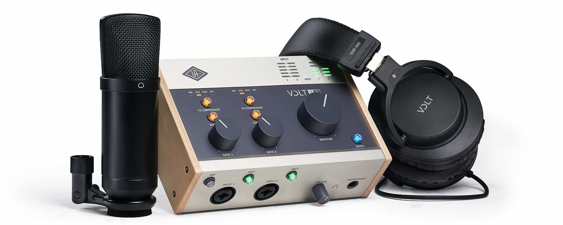 Universal Audio VOLT SB276 Studio Pack 專業錄音套組 Interface