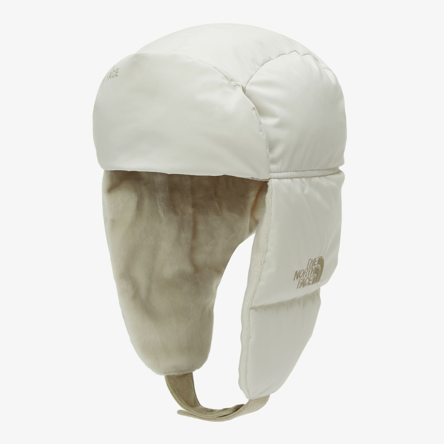 THE NORTH FACE 白標 ON-BALL 羽絨 保暖 飛行帽 遮耳帽 白 NE3CN55K