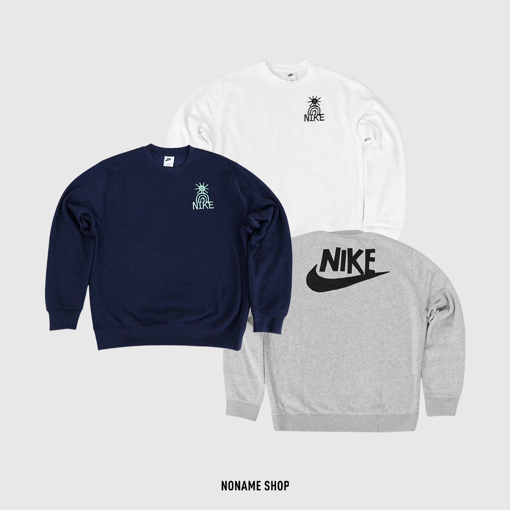NIKE NSW CREW 太陽 彩虹 大學T 三色